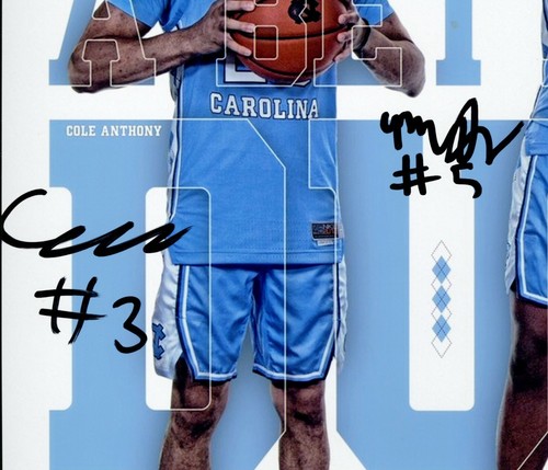 Cole Anthony Armando Bacot Signed 11x14 Photo BGS COA Auto RC Tarheels 1/1 2021 - Picture 2 of 3