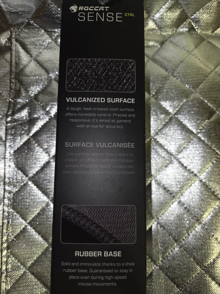 ROCCAT Sense CTRL Gaming Mouse Pad Vulcanized Surface Tough & Precise (NIB) - Image 3 of 4
