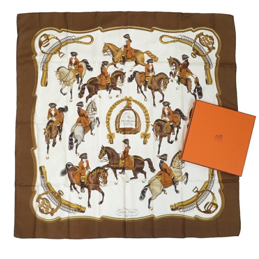 Hermes Carre 90 Reprise by Phillipe Ledoux Silk Scarf | eBay