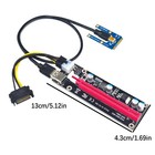 Mini PCI-E TO 16X Riser Card Board Adapter With USB Cable/15Pin to 6Pin Cable
