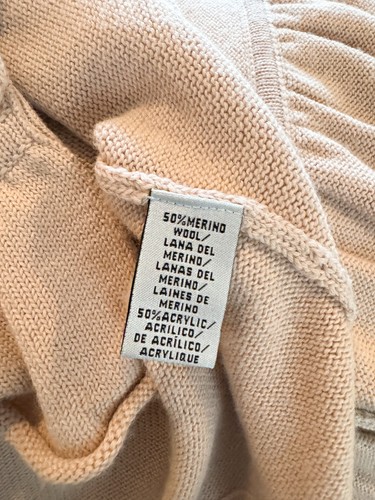 Tibi New York Merino Wool Blend Sweater Coat Cardigan Jacket Ruffle Hem SMALL - Picture 6 of 6