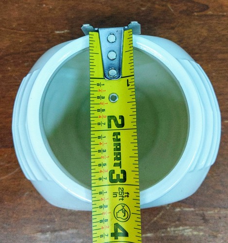 FIRE KING VITROCK DISEÑO TULIPÁN FRASCO DE GRASA SIN TAPA VASO DE LECHE VINTAGE - Imagen 10 de 11
