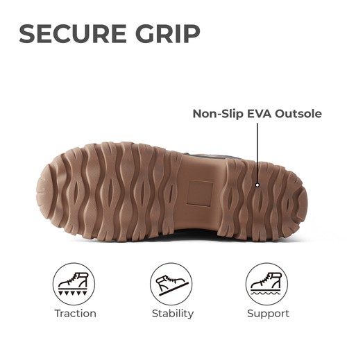 Women Winter Mid Calf Waterproof Warm Snow Boots Cozy Outdoor Ski Duck Boots - Foto 23 di 41