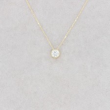 Wert 1170 &euro; Solit&auml;r Brillant Anh&auml;nger mit Kette (0,21 carat) 18K Gelbgold