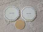 Lot 3 Blue Terquoise Handmade Ceramic Tile Trivet Mandala Plate Made Turkey 7"  — photo 2