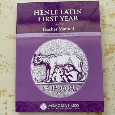  Henle Latin First Year Units I-V Teacher Manual - Memoria Press
