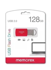 Memorex 128GB Flash Memory Drive USB 2.0 Red