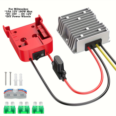 #ad 18V to 12V Step Down Converter for Milwaukee M18 Battery 15A 180W Power Wheels $24.69