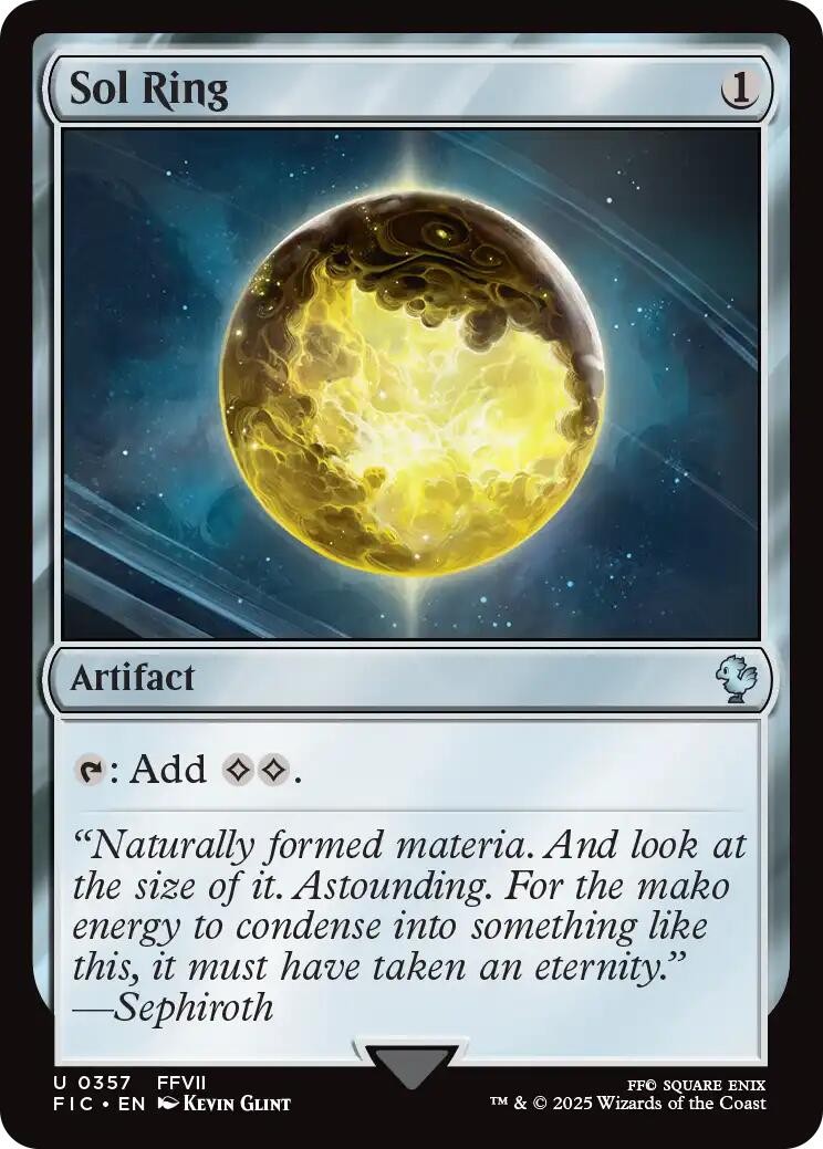Sol Ring (0357) - 357 - NM - Commander: FINAL FANTASY - MTG