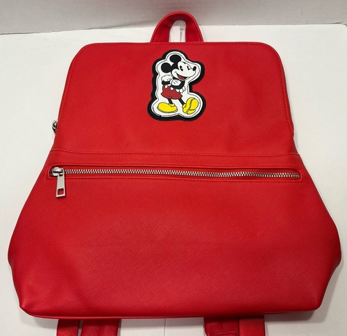 Disney Store Shop Disney Red Mickey Mouse Backpack Adjustable Straps Excellent - Picture 1 of 20