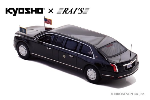 KYOSHO x RAI'S 1/43 Cadillac One The Beast 2019 US President Car US Version - Picture 2 of 5