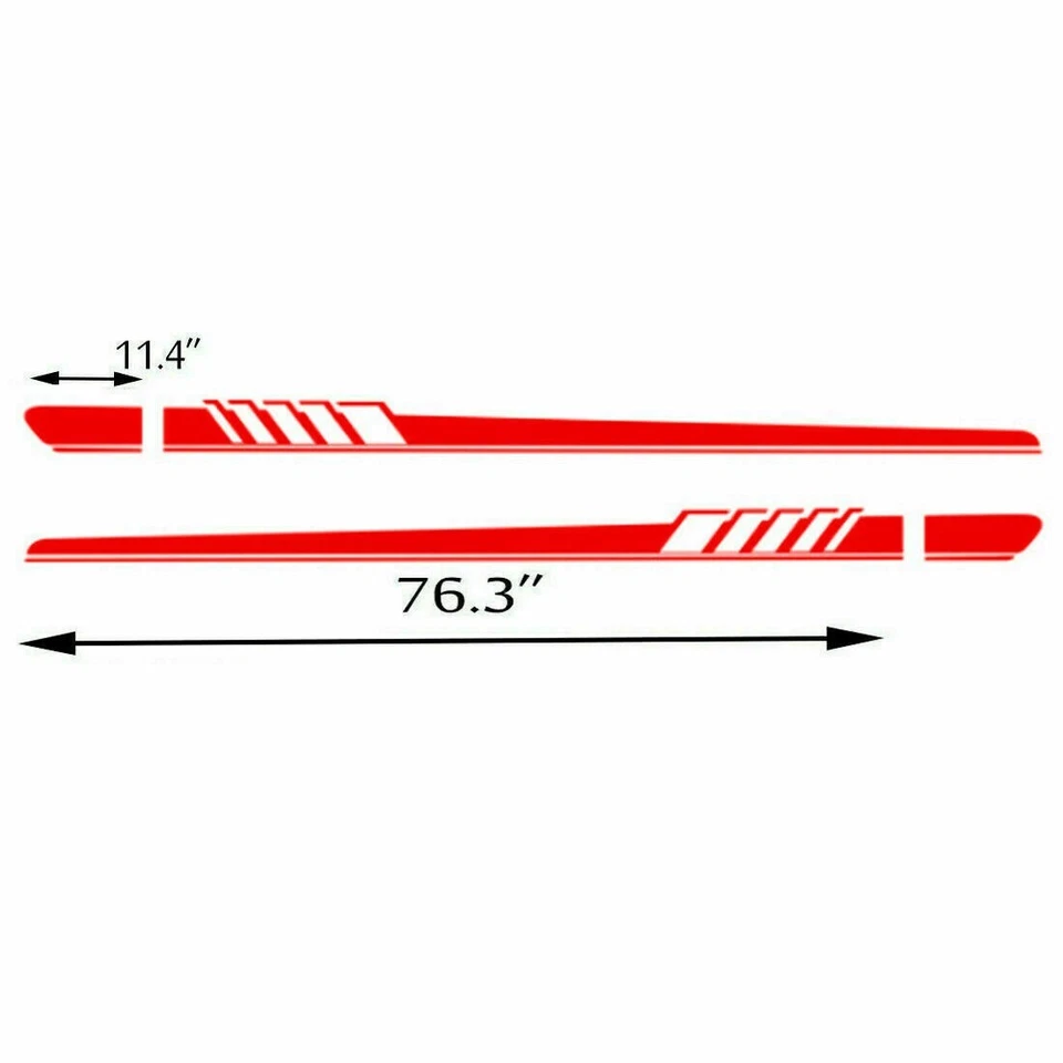 Calcomanías universales para guardabarros lateral de puerta de auto camión SUV pegatinas molduras Foto 2 de 4