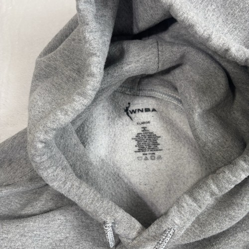 WNBA Seattle Strom Grey Pullover Long Sleeve Fleece Hoodie Stain Women's XL - Picture 4 of 9