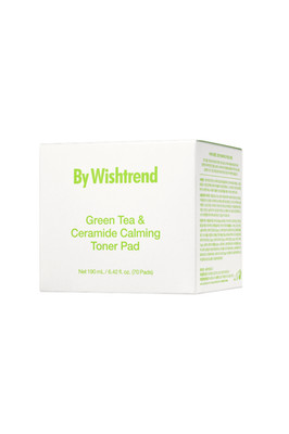 By Wishtrend Green Tea & Ceramide Calming Toner Pad 190ml 70Pads K-Beauty