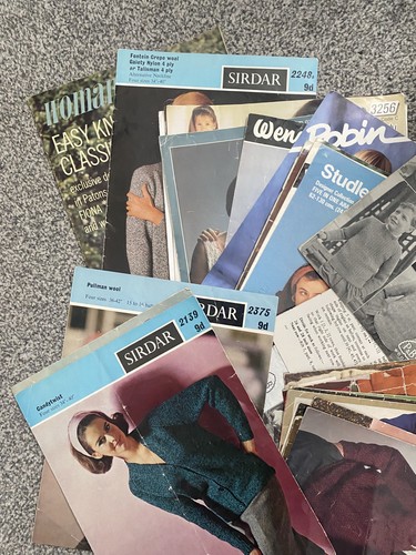 Vintage Strickanleitungen - Erwachsene Kinder 40+ Konvolut Restposten Beschreibung lesen  - Bild 5 von 5