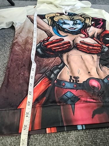 Men's Large Marvel Deadpool Hoodie Long Sleeve Pullover Lightweight Harley - Picture 6 of 7
