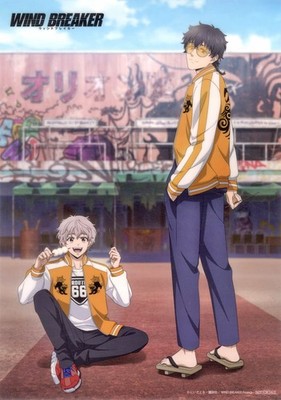 Wind Breaker Usui Yamaji Togame A3 Clear Poster 11.7x16.5in