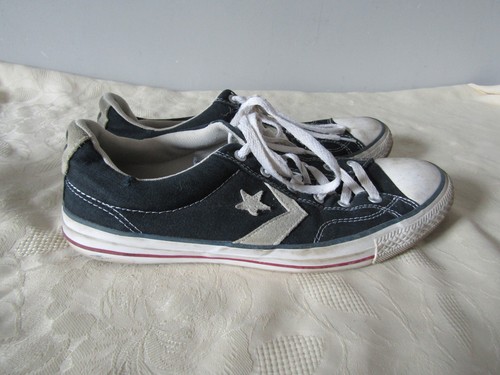 Herren Converse Navy Weiß Sneaker Pumps UK Größe 9 EU 42,5