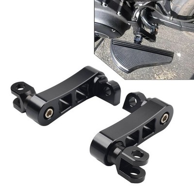 Foot Peg Mount Extensions For Harley Sportster XL883 XL1200 Softail Dyna Black