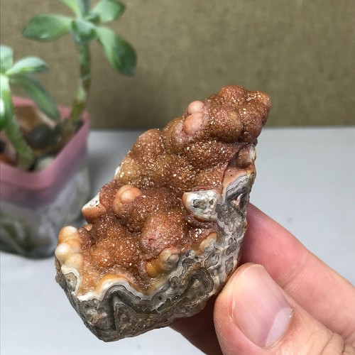 Natural crazy Mexican agate Crystal gemstone rough original Specimen 60g A1461 - Picture 15 of 15