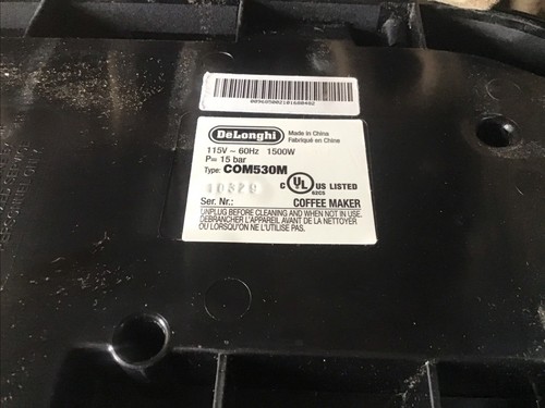 Máquina de café con leche espresso todo en uno DeLonghi COM530M - jarra rota - Imagen 7 de 10
