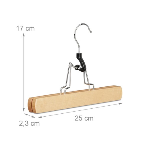Hosenspanner holz Klemmbügel für Hosen rutschfest platzsparend 36 Stück - Bild 4 von 8