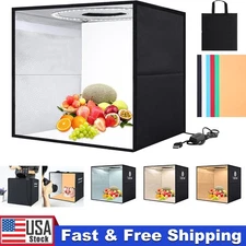12"x12" LED Light Box Tent Portable Photo Studio Photography Shooting Background