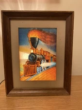Vintage Pioneer Express Train 1953 Econolite Corp Litho'd in U.S.A. Lights Up 