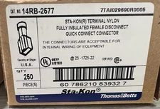 Sta-Kon 14Rb-2577 Female Disconnect,Blue,16 To 14Awg,Pk250