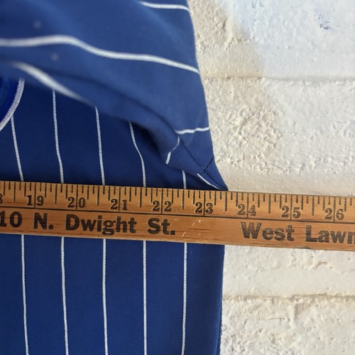 Vintage Chicago Cubs Jersey Mens Large Blue Starter Pinstripe Baseball MLB 90s - Picture 5 of 7