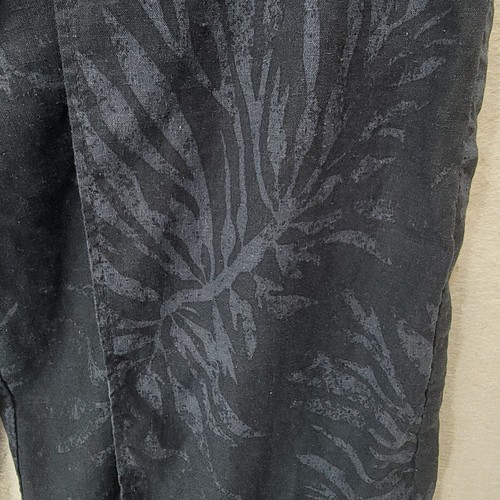 Patagonia Pants Sz M Garden Island Wrap Split Wide Leg Crop Hemp Blend Tropical - Picture 6 of 16