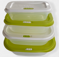 4-Er Set Vorratsdosen Aufbewahrungsdosen Frischhaltebox Dampfventil Lunchbox
