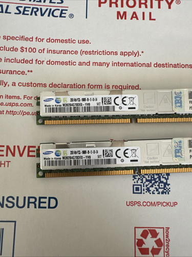 Samsung IBM 00D5010 2X32GB DDR3 PC3L-10600R 4Rx4 Memory Module 00D5008 47J0215 - Picture 1 of 4
