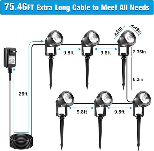 4-8 Packs Waterproof LED Pond Light Underwater & Ground Colorful Landscape Light - Picture 5 of 13