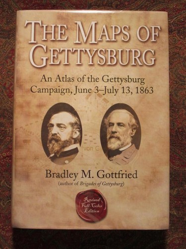 DIE KARTEN VON GETTYSBURG - KARTENATLAS DES GETTYSBURGFELDZUGS - ERSTAUSGABE