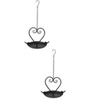  2 PCS Hanging Bird Feeder Hummingbird Feeders for Outdoors Metal