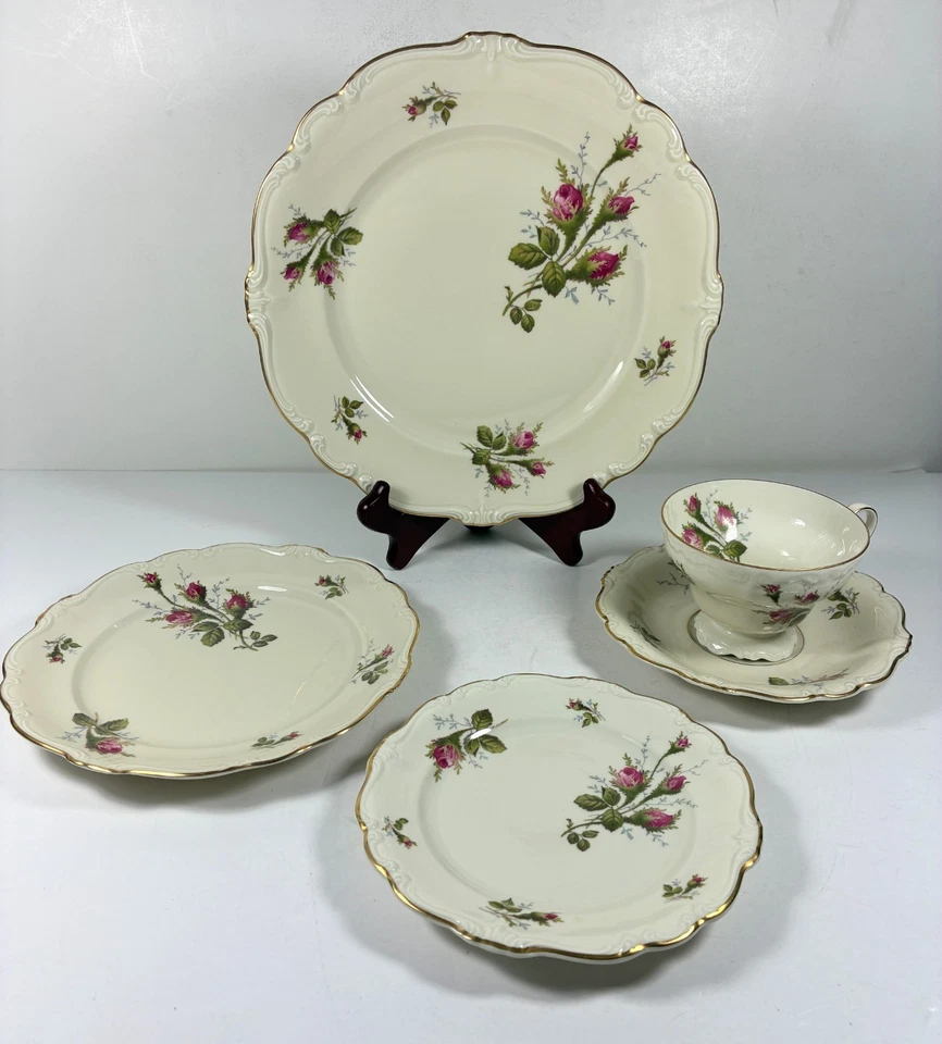 Rosenthal - Continental Moss Rose Pompadour Ivory Body - Individual Pieces