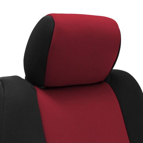 For Nissan Sentra 16-19 CR-Grade Neoprene 2nd Row Black & Red Custom Seat Covers - Picture 2 of 12