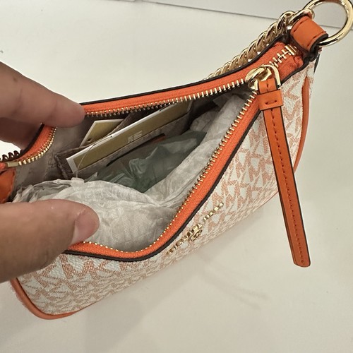 Bolso Bandolera Michael Kors Jet Set Charm Naranja Albaricoque Pequeño Bolso para Mujer - Imagen 6 de 7
