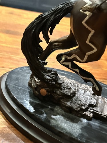 Warrior Of Destiny By Murphy Franklin Mint Bronze Statue Native American - Picture 14 of 24