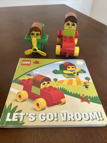 Lego Duplo “Lets Go! Vroom!” Kids  Book Car Airplane 2012