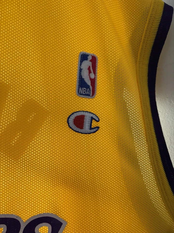 Lakers Kobe Bryant Jersey Mens Champion NBA Basketball Gold Size 48 Vintage Used - Image 4 of 4