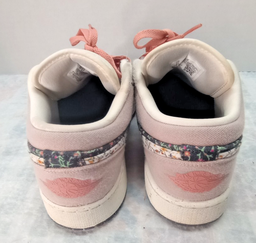 Air Jordan 1 Low „Floral Vines“ Sneaker Creme Pink Selten Blumenmuster Gr. 6y - Bild 4 von 11
