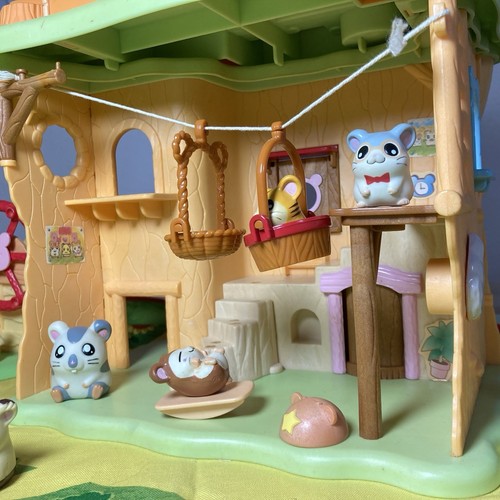 Hamtaro Playset Epoch 16 Figures Mat House Toy Lot Rare Japan Collection Cute - Picture 8 of 18