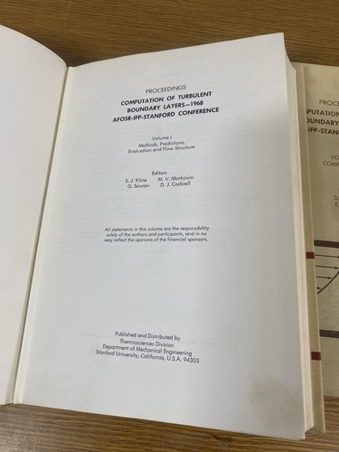 Computation Of Turbulent Boundary Layers-1968 AF0SR-IFP Stanford Vol 1-2 - Imagen 4 de 12