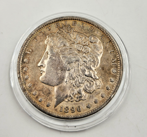 1890 Morgan Silver Dollar Circulated - Picture 2 of 4