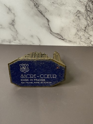 VINTAGE LE SACRE COEUR - PARIGI, FRANCIA - REPLICA METALLO RICORDO - ALTEZZA 2 1/2" - Foto 6 di 6