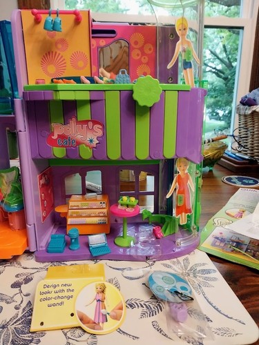 Polly Pocket Quik Clik House Of Style und Cafe Spielset