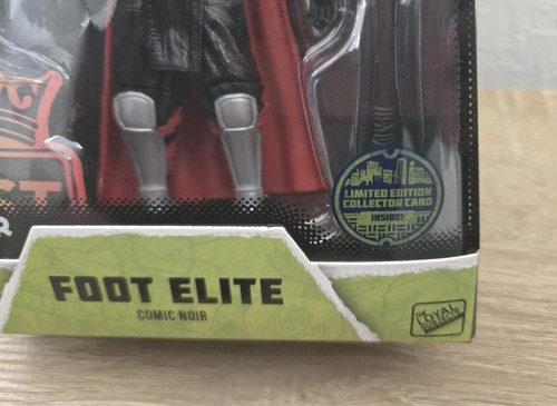 TMNT BST AXN Foot Elite Ninja Comic Noir 5" Figure W/ LE Collector's Card - Picture 6 of 10