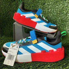 Adidas Tech Runner x LEGO Shoes Low White Shock Blue - HP5879 Size 6